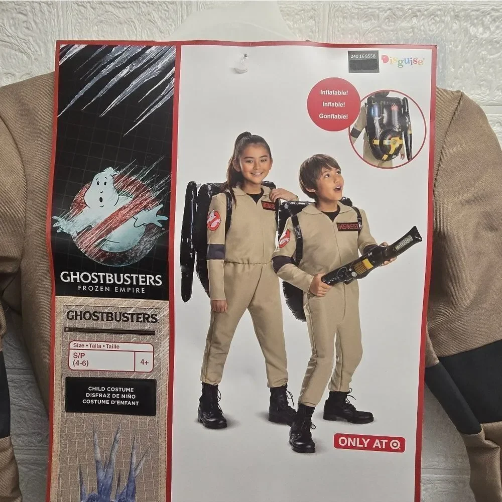 Kids Classic Ghostbusters: Frozen Empire™ Flight Suit Costume - Small 4-6
